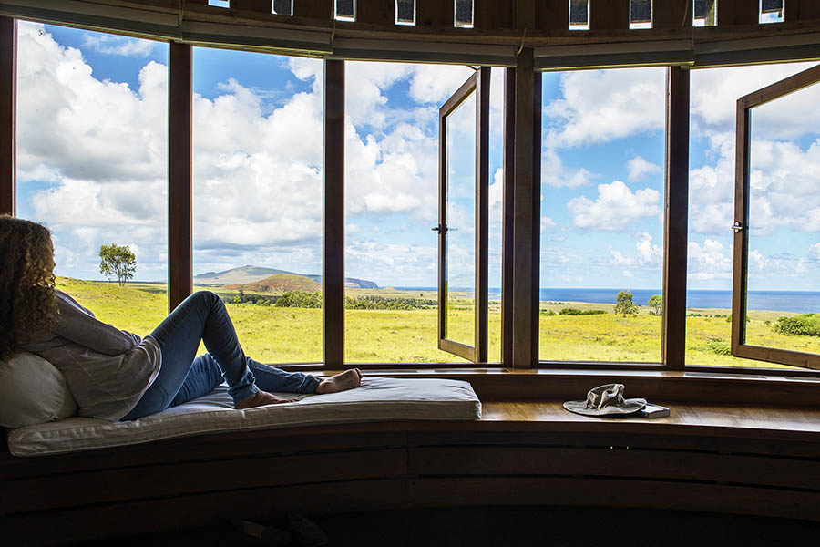 Soak up the views from your luxury hotel on Easter Island | Photo credit: Explora Hotels