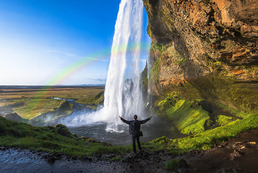 Stand next to incredible waterfalls in Iceland | Travel Nation