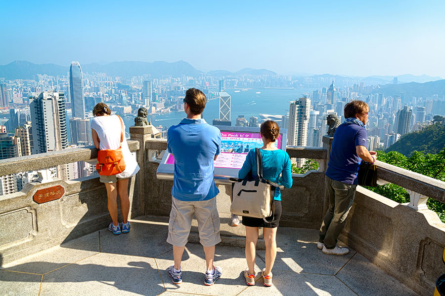 Gaze out over Hong Kong from Victoria Peak