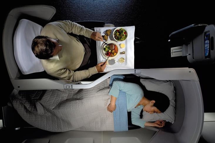 British Airways Business class (Club World) British Airways Business class (Club World)