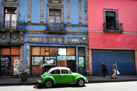 A VW Beetle taxi, Mexico City