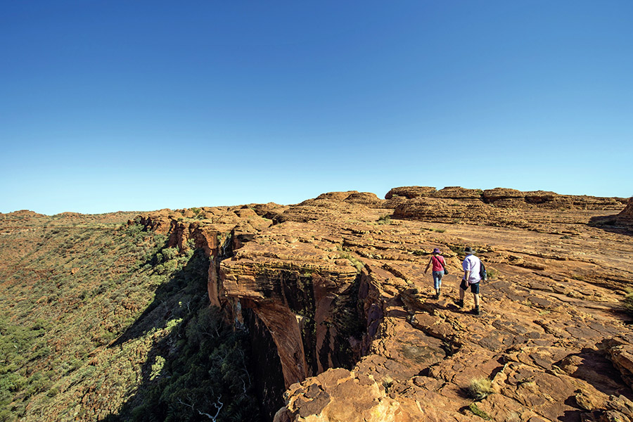 Wander along the rim of the stunning King's Canyon