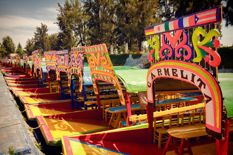 Relax for a few hours crusing along the waterways of Xochimilico