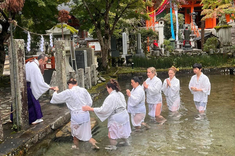 A Shugendo water purification in Japan | Travel Nation A Shugendo water purification in Japan | Travel Nation