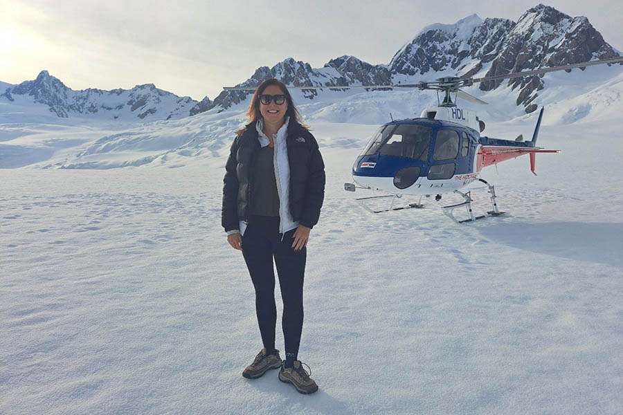 Natalie on Fox Glacier, New Zealand | Travel Nation Natalie on Fox Glacier, New Zealand | Travel Nation