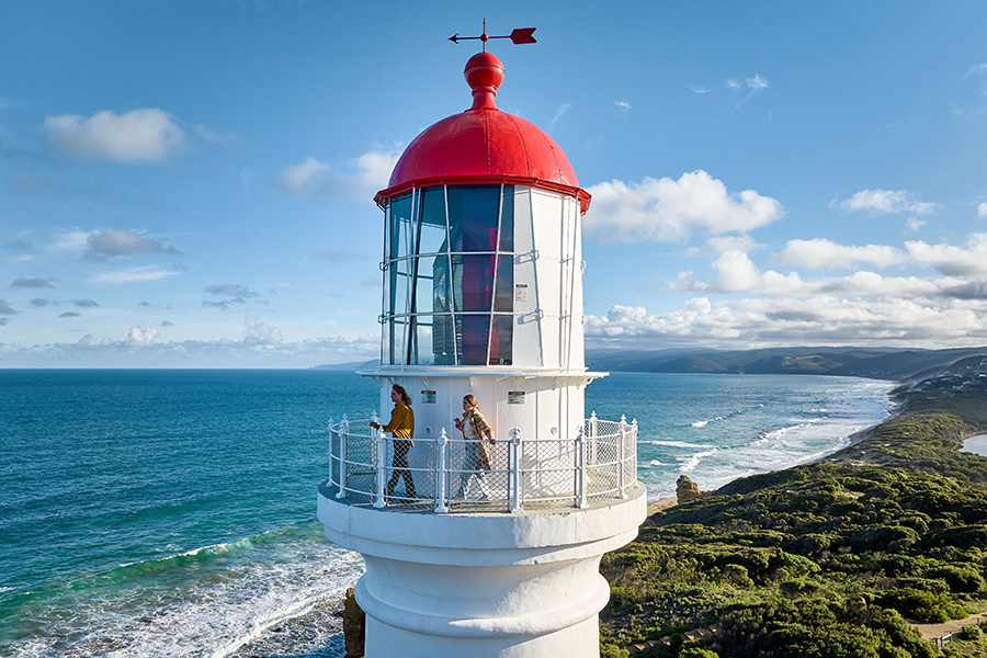 Admire the breath-taking views from Split Point Lighthouse in Airey's Inlet | Photo credit: Visit Victoria Admire the breath-taking views from Split Point Lighthouse in Airey's Inlet | Photo credit: Visit Victoria