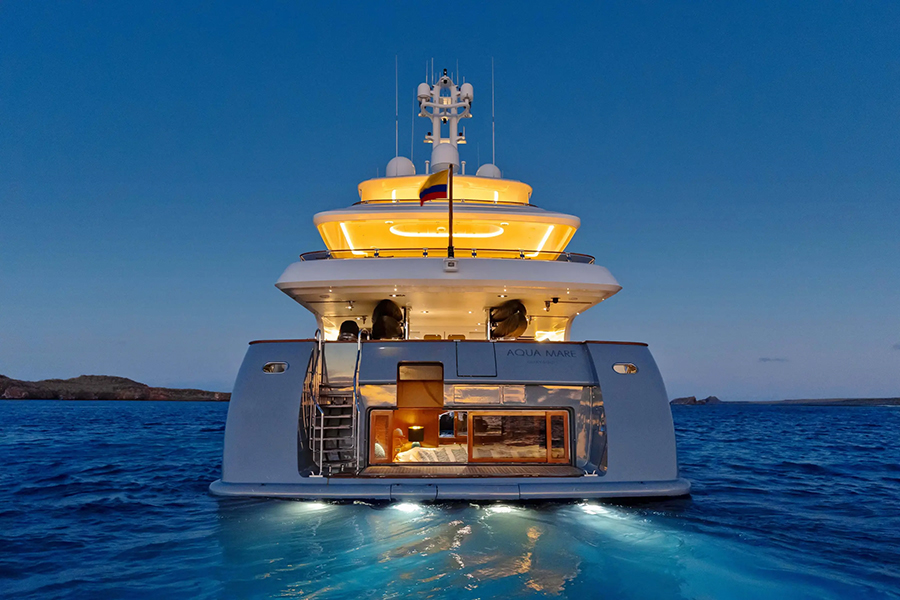 Relax on board the luxurious Aqua Mare in the Galapagos | Photo credit: Aqua Mare Relax on board the luxurious Aqua Mare in the Galapagos | Photo credit: Aqua Mare