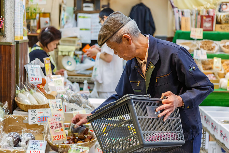 Learn about Japanese food in Nishiki Market