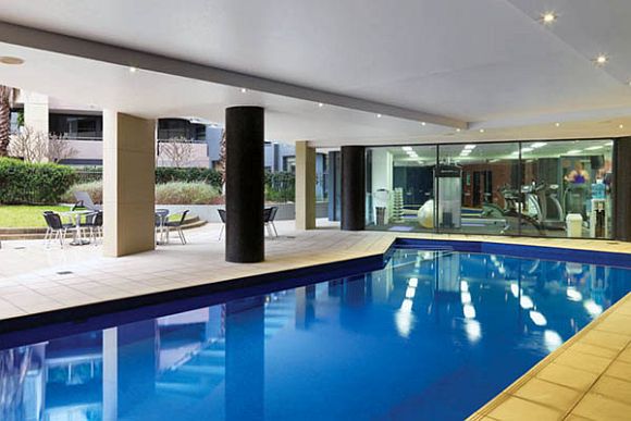 Pool area at the Adina Apartment Hotel Sydney
