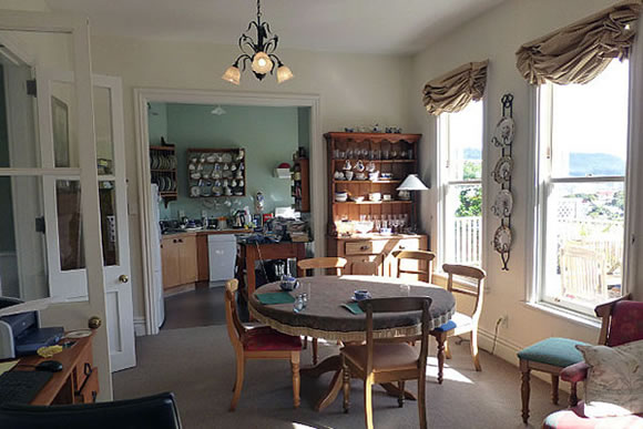 Dining room at Booklovers B&B
