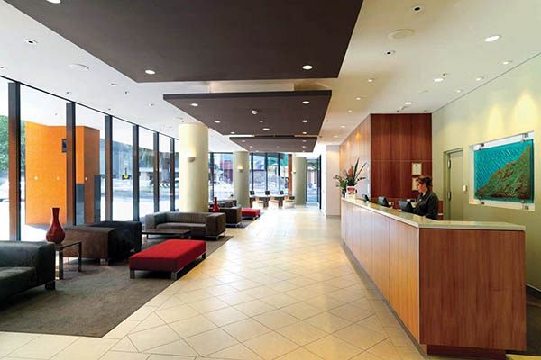 Lobby at Travelodge Melbourne Southbank