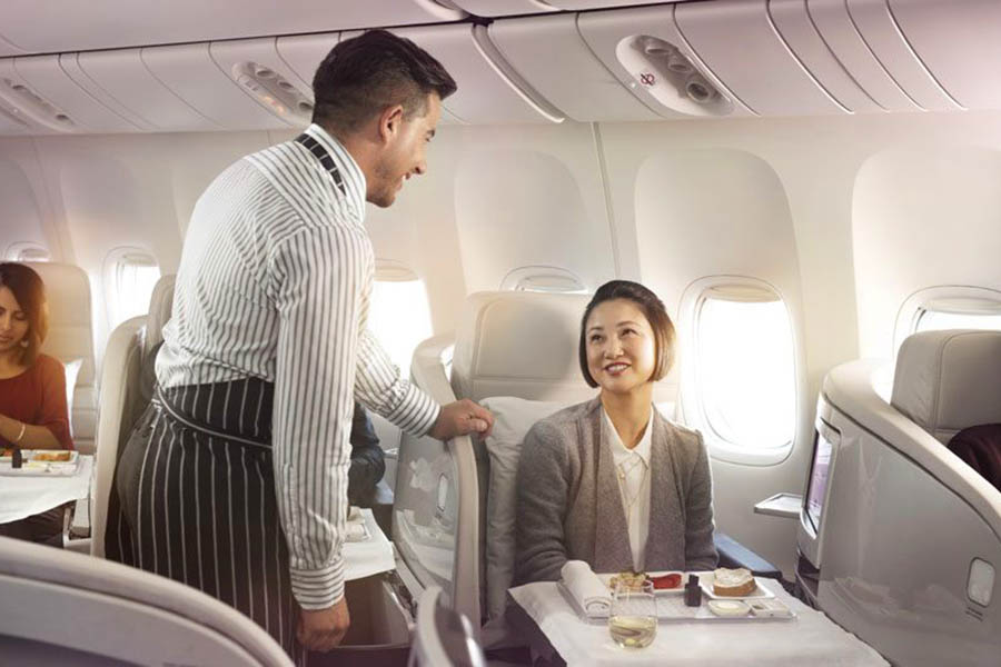 Dining in Air New Zealand business class | Travel Nation Dining in Air New Zealand business class | Travel Nation