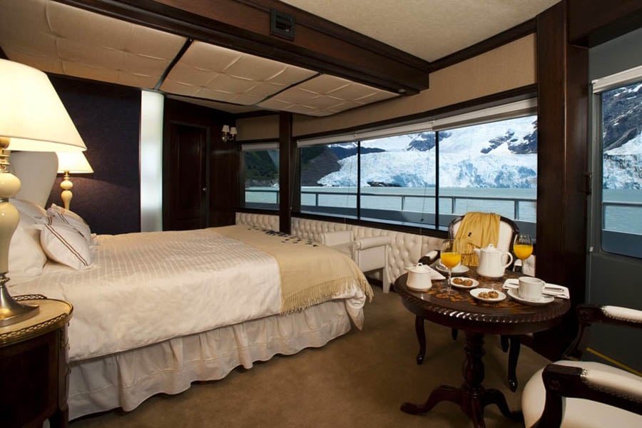 Wake up to staggering glacier views from the Grand Suite on M/V Santa Cruz | Travel Nation