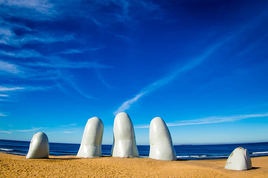 See Punta del Este's famous hand sculpture | Travel Nation
