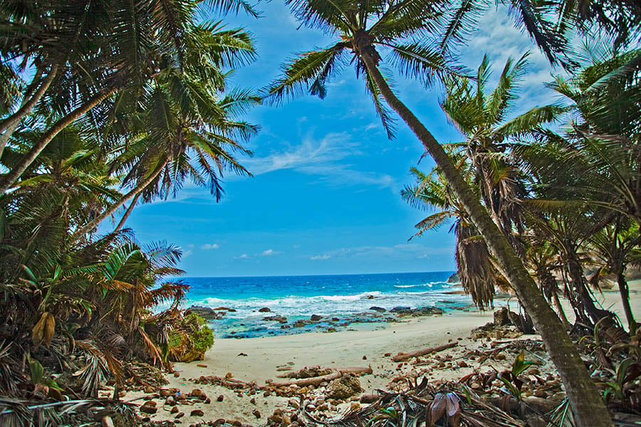 Hike to hidden Dolly Beach on Christmas Island | Photo credit: Chris Bray for Swell Lodge