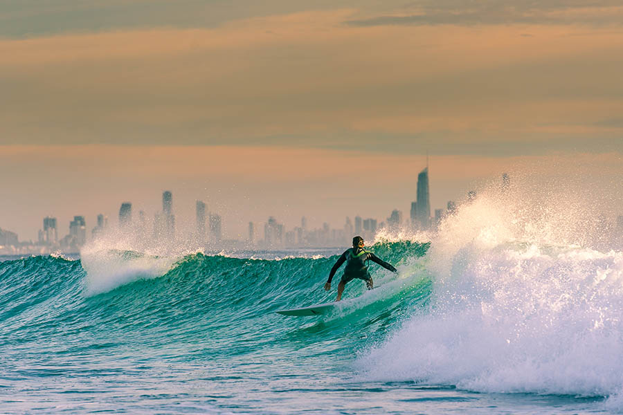 Watch the surfers in action on Australia's Gold Coast | Travel Nation