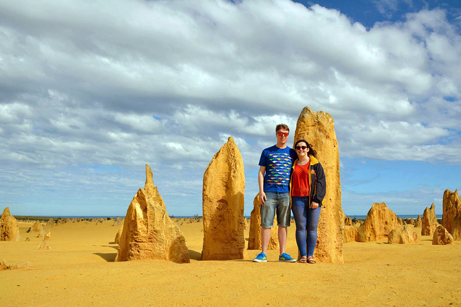 The Pinnacles lie 2 hours north of Perth 