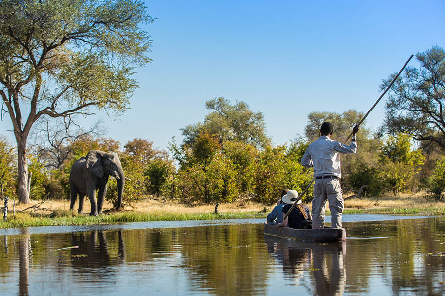 Drift through the Okavango Delta in a mokoro | Photo credit: Machaba Safaris