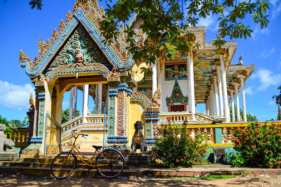 Spend the morning exploring the colourful sights of Battambang
