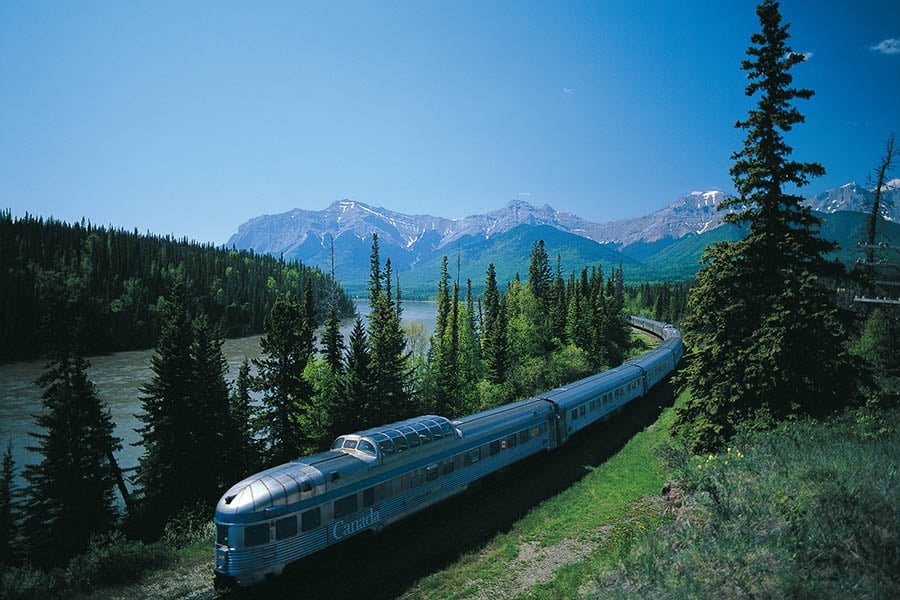 Travel through the Canadian Rockies on the Skeena Train | Photo credit: VIA Rail Canada