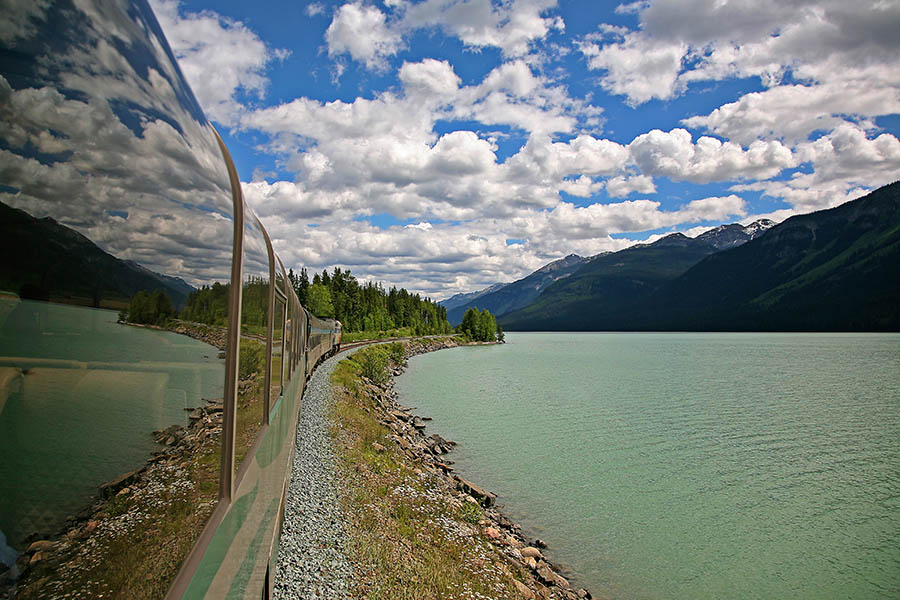 Travel through incredible scenery on the Skeena Train | Photo credit: VIA Rail Canada