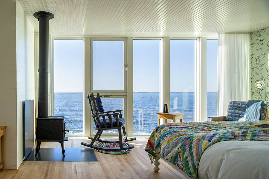 Soak up the scenery from your cosy suite | Credit: Fogo Island Inn
