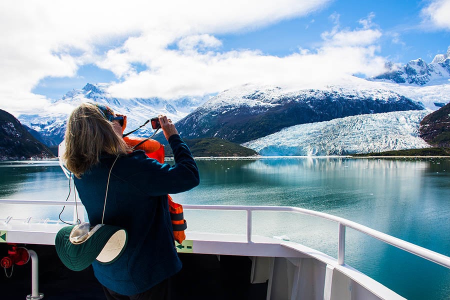 Explore Patagonia's glaciers on an Australis cruise | Photo credit: Australis Cruises