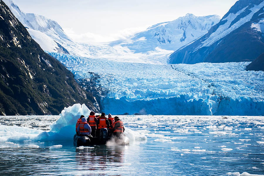 Get up close to mighty glaciers on an Australis Cruise | Photo credit: Australia Cruise