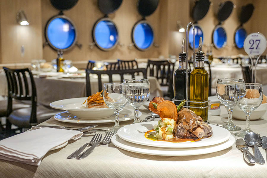 Eat delicious meals aboard your Australis cruise in Chile | Photo credit: Australis Cruise