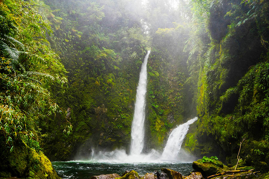 Hike to waterfalls in Chile's Pumilon National Park | Travel Nation