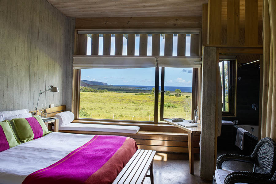 Sleep in luxury and comfort at Explora Rapa Nui | Photo credit: Explora Hotels