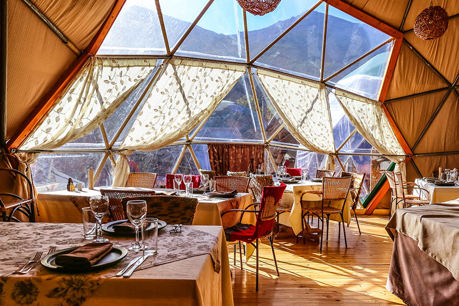Relax in the Community Dome at EcoCamp Patagonia | Photo credit: EcoCamp Patagonia