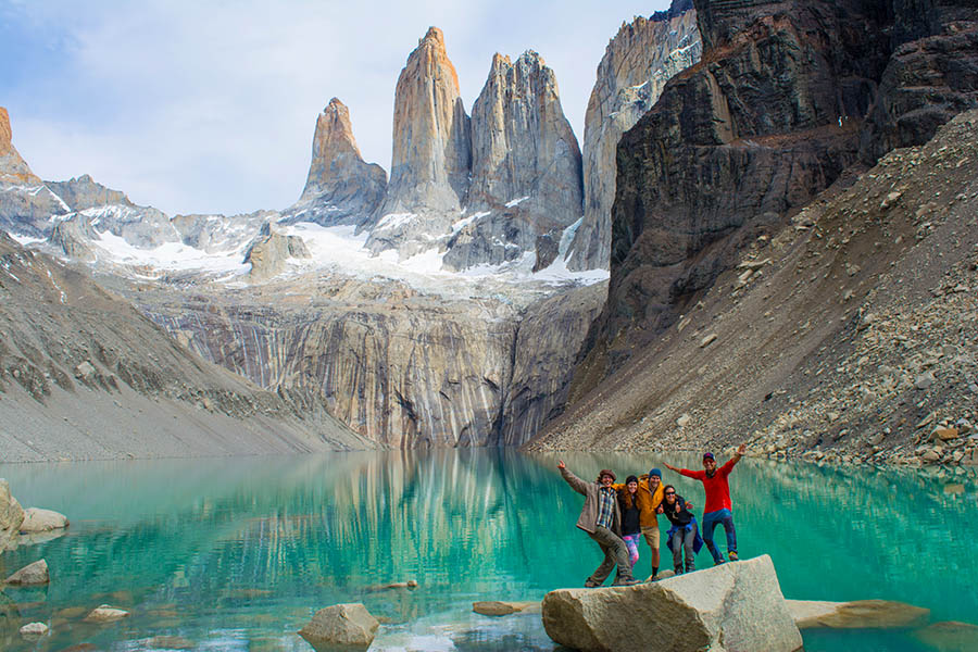 Hike through Torres del Paine National Park| Photo credit: Ecocamp Patagonia
