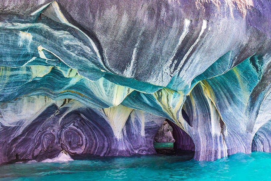 Kayak out to the extraordinary Marble Caves in Chile | Travel Nation