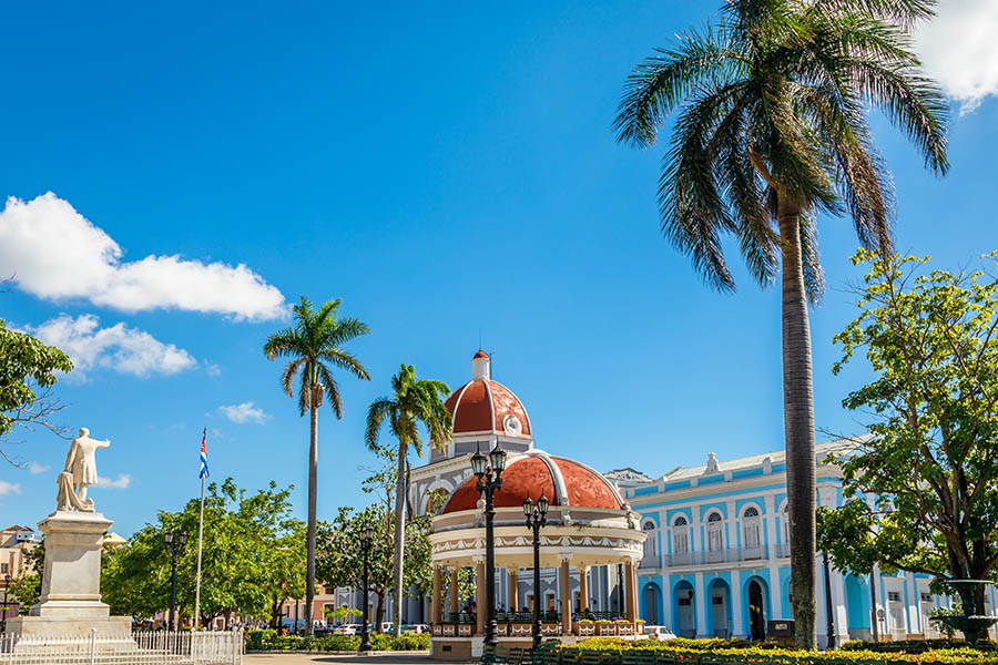 Beautiful central plaza of Cienfuegos, Cuba | Travel Nation 