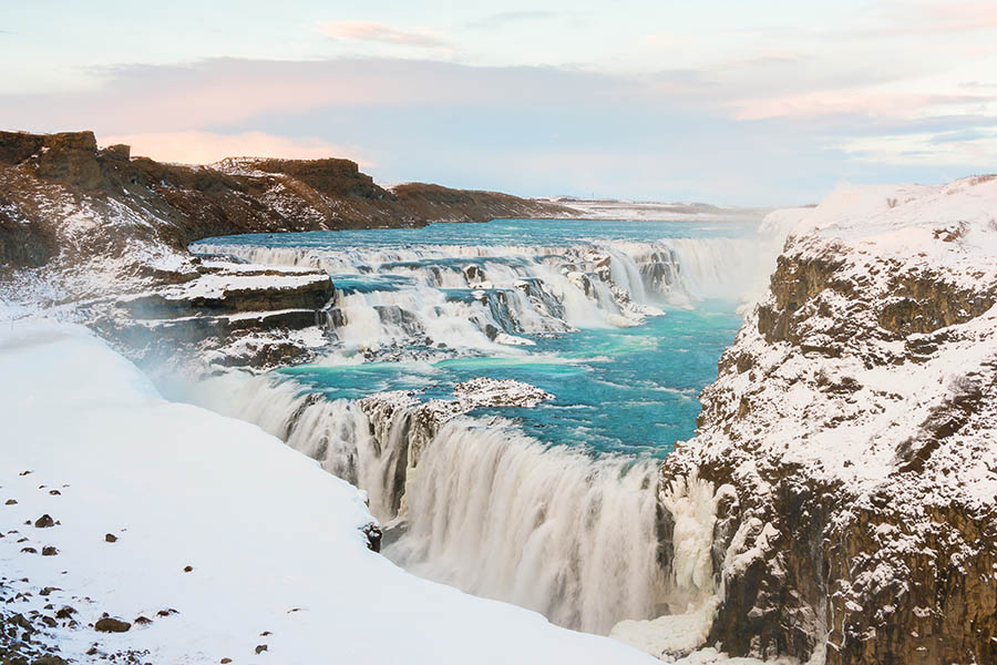 Visit the frozen Gullfoss waterfall in winter | Travel Nation