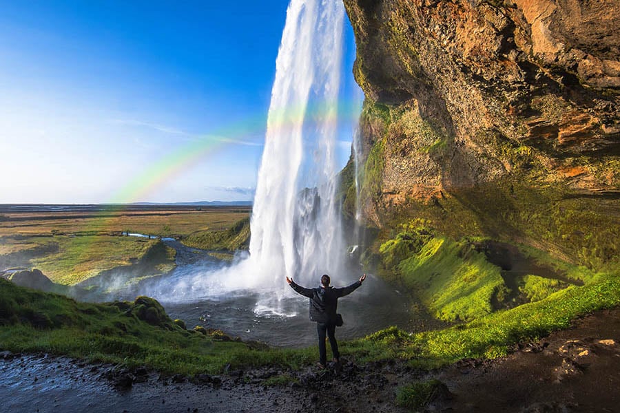 See rainbows bouncing off waterfalls in Iceland | Travel Nation