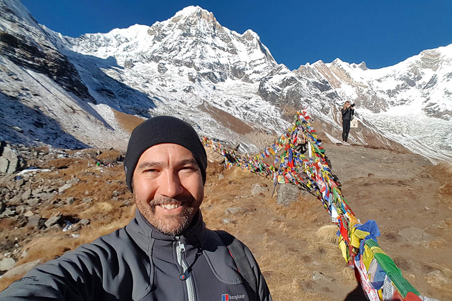 Jim at Annapurna Base Camp in Nepal | Travel Nation