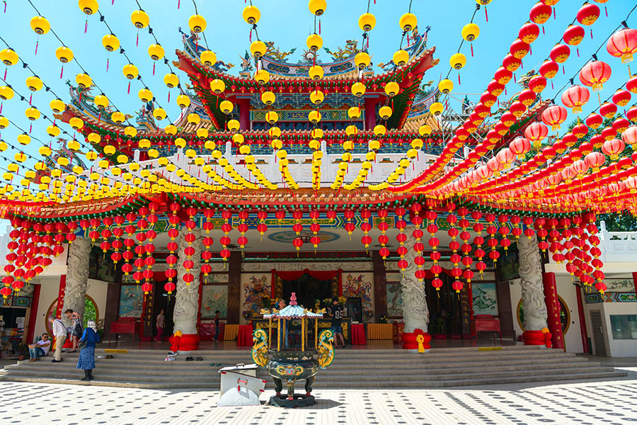 Visit the colourful Thean Hou Temple