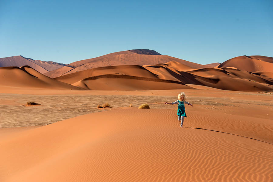 Head south to the famous orange sands of Sossusvlei
