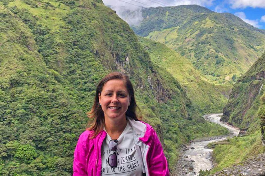 Natalie at Banos in Ecuador | Travel Nation