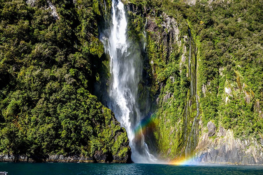Double rainbow over Milford Sound, NZ | Travel Nation