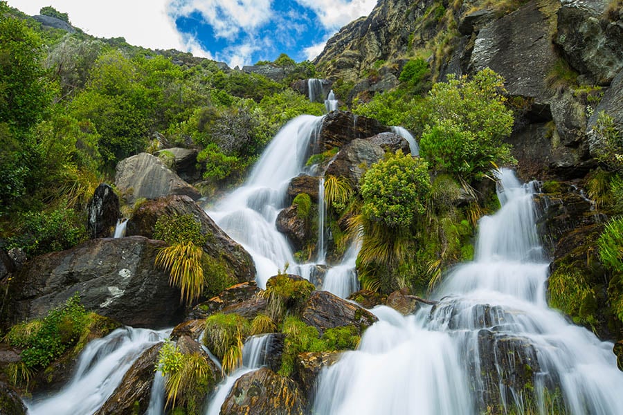 Drive to the forest waterfalls of Lower Wye Creek near Queenstown | Travel Nation