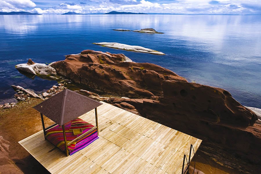 Look out over Lake Titicaca from Titilaka Lodge | Photo credit: Titilaka