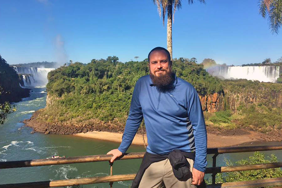 Scott at Iguassu Falls in South America | Travel Nation