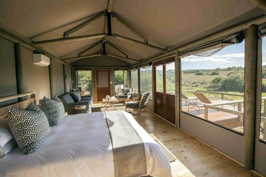 Stay in a luxury safari tent
