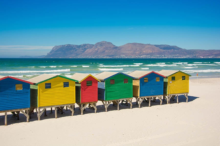 Rainbow beach huts in Muizenberg, Cape Town | Travel Nation