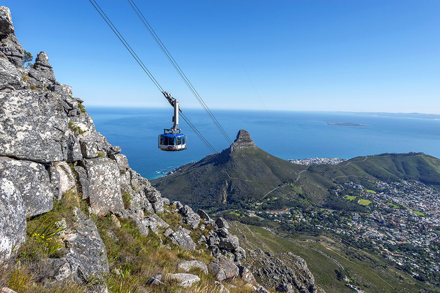 Take the cable car up Table Mountain for panoramic views over the city