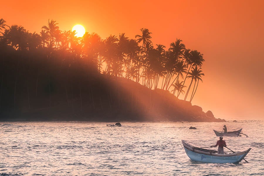 Watch the local fisherman at sunset on Mirissa Beach, Sri Lanka | Travel Nation