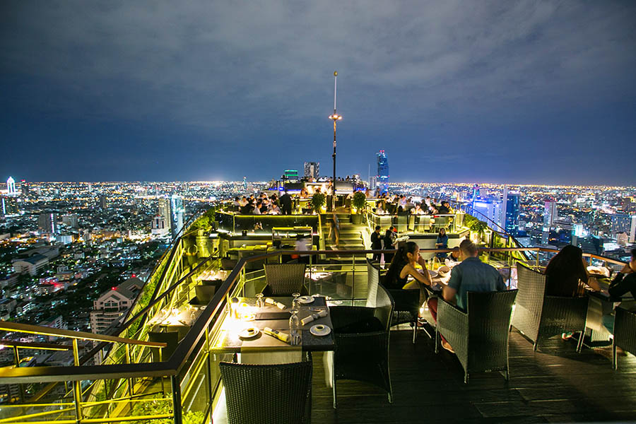 Sip a cocktail in the iconic rooftop bar of The Banyan Tree in Bangkok | Travel Nation